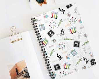 Back to School Science Composition Science Notebook /personalized Lined ...