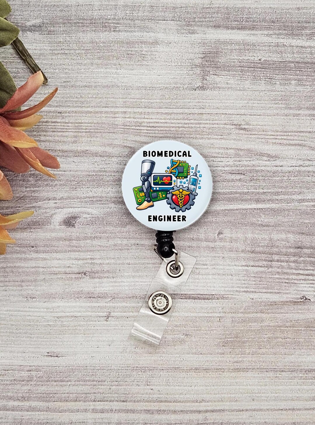 Biomedical Engineer Button Name Badge Holder Gift Graduation Gift for ...