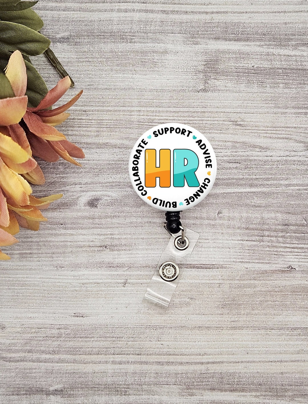 Human Resources Specialist Button Name Badge Holder Gift HR Graduation ...