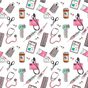 Medical Nurse Doctor Seamless Repeat Pattern Designs, Healthcare ...