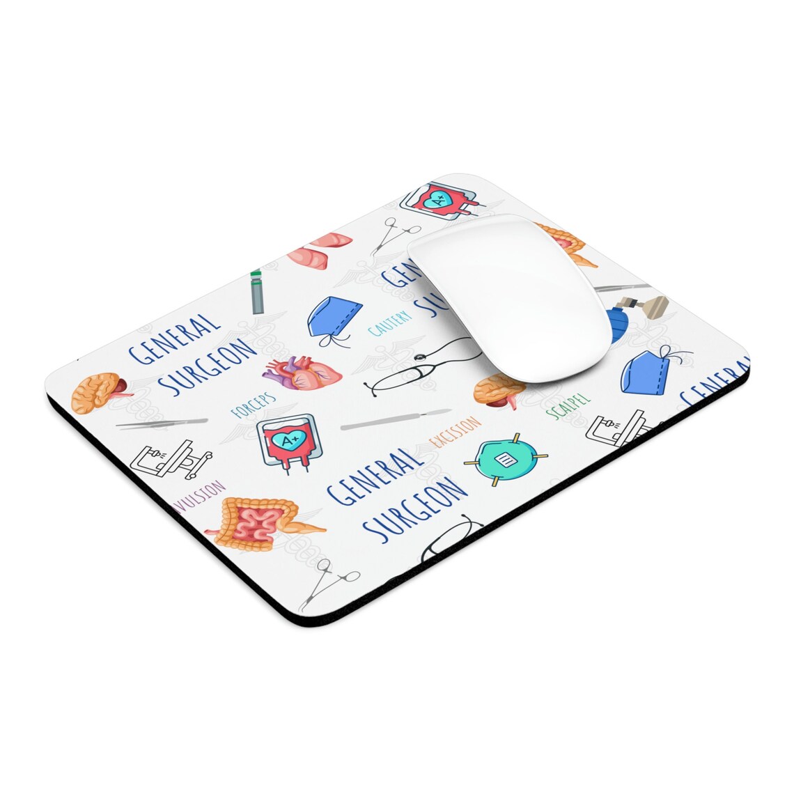 Operating Room General Surgeon Mouse Pad Surgery Mouse Pad Etsy