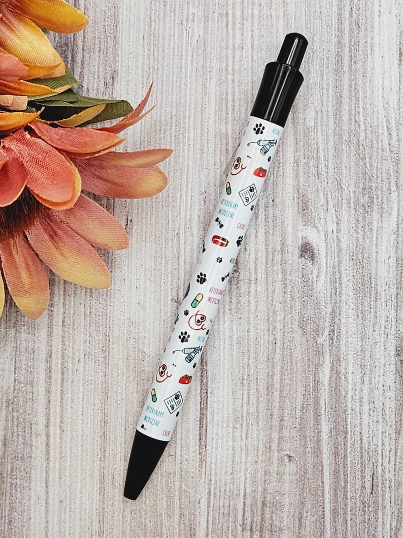 Veterinary Medicine Ballpoint Pen Black or Blue Ink Vet Tech Etsy
