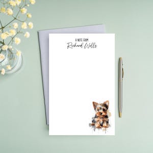 Bloc-notes personnalisé sur le thème des chiots, dos non collant, bloc-notes pour chien de remise des diplômes, papeterie pour chiot, bloc-notes fait main, enseignant, chien, cadeau pour maman