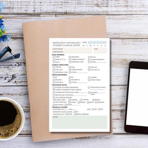 Rad Tech Student Clinical Reference Notepad: X-Ray School Cheat Sheet