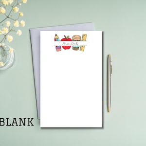 Bloc-notes personnalisé pour professeur, cadeau de remerciement pour l'enseignant, fourniture personnalisée pour l'enseignant, organisation de la classe, agenda scolaire, accessoire de bureau, note cadeau