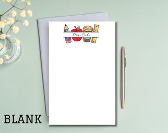 Teacher Appreciation Gift, Personalized Notepad, Customizable Tutor Gift, Educator Christmas Gifts, Custom Teaching Notes Instructor Gift