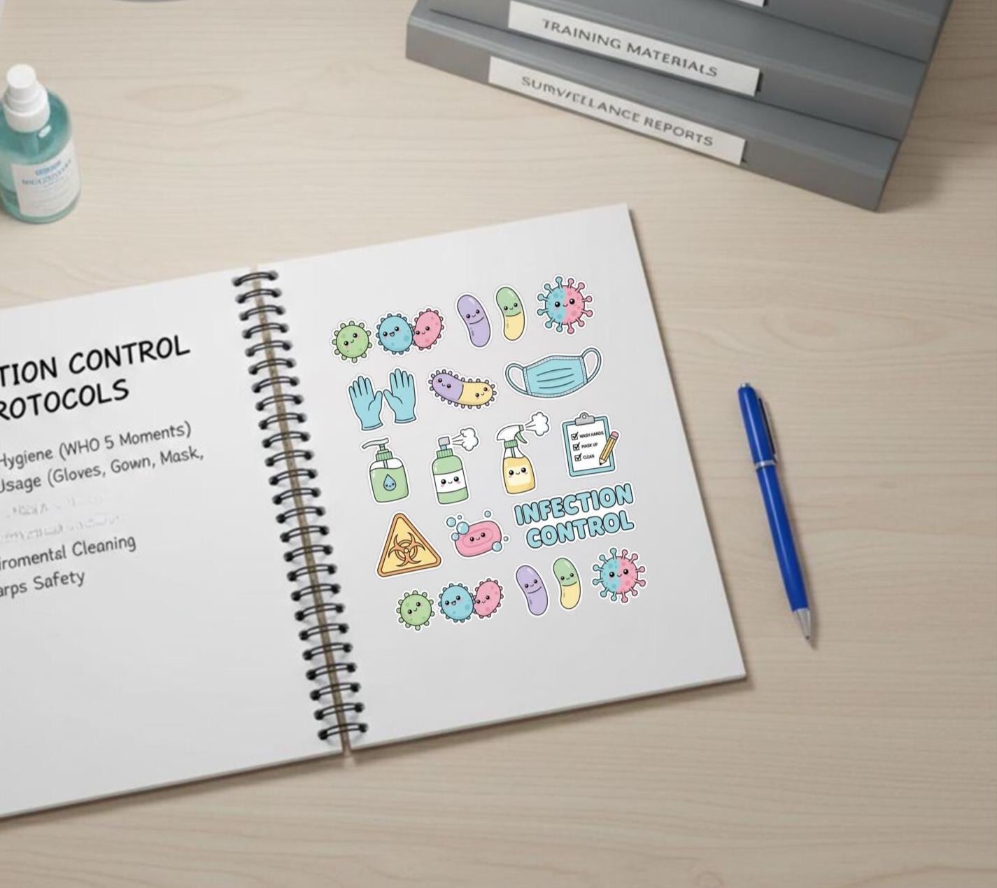 Infection Control Sticker Pack | Infection Prevention Stickers | Hand ...