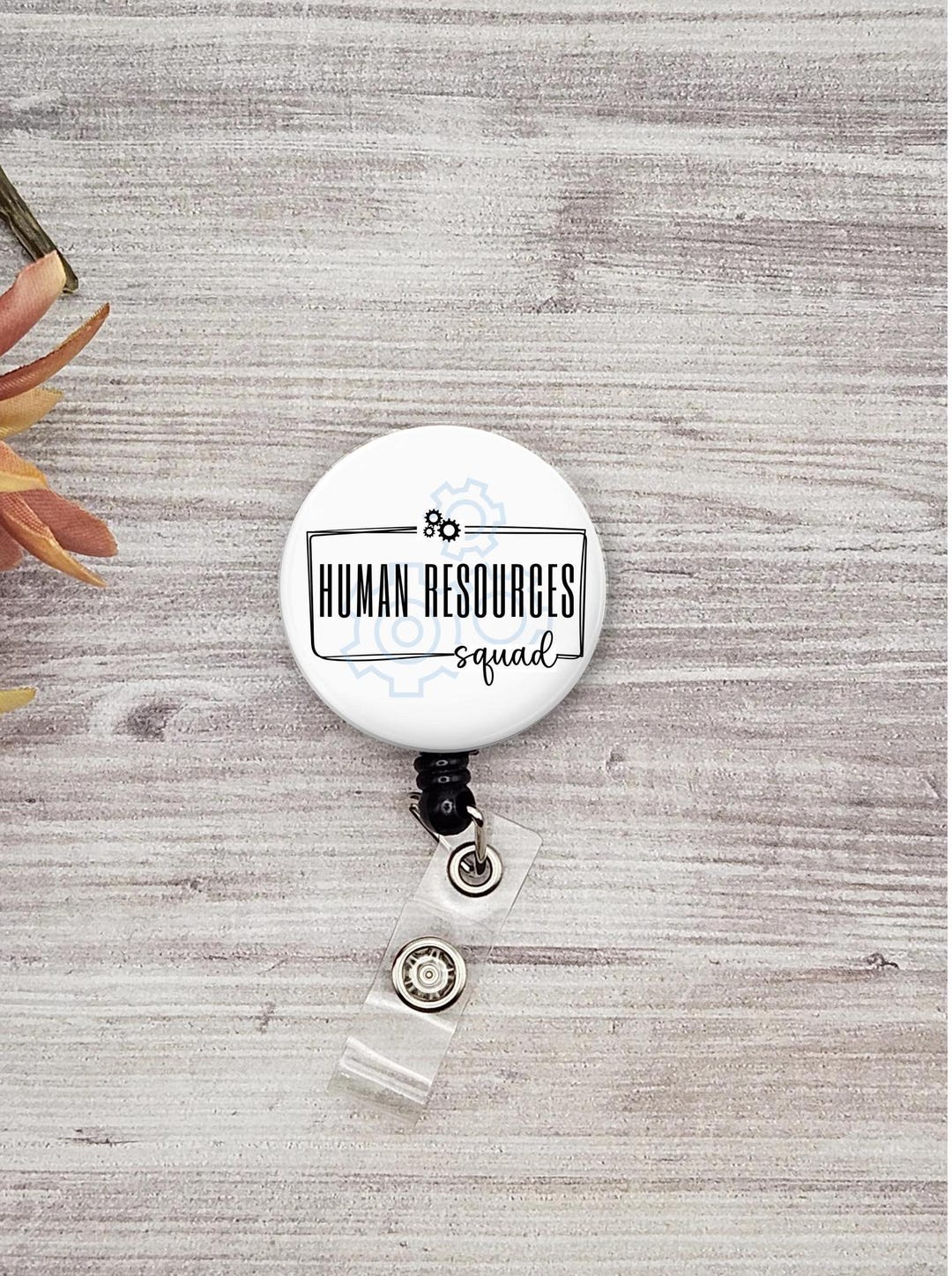 Human Resources Squad Button Name Badge Holder Gift HR Graduation ...