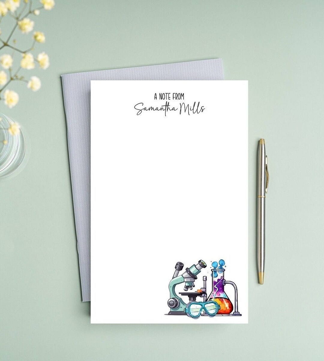 Custom Laboratory Science Notepad Non Sticky Back MLS Notepad Gift ...