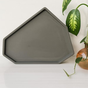 Large Concrete Tray, Rolling Tray, Perfume Tray, Coffee Table Tray,Centerpiece Tray, Concrete Decor, Vanity Tray, Catchall tray, Key Tray