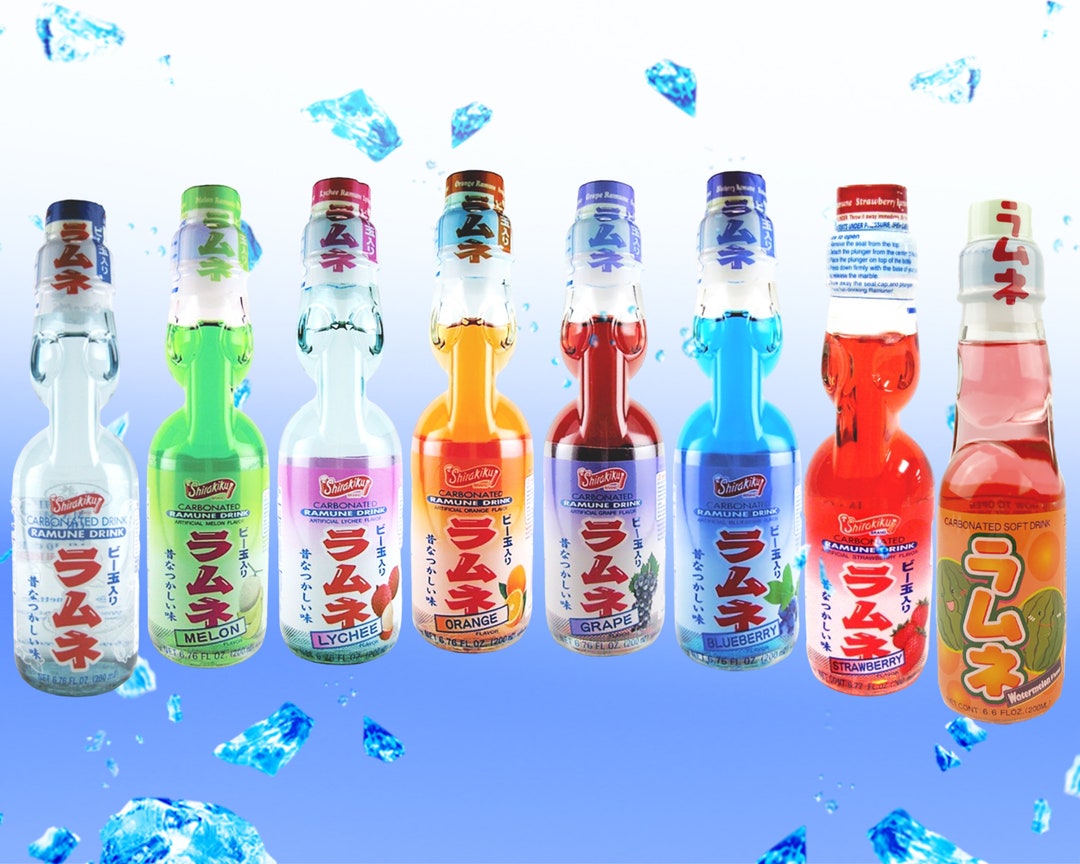 Japanese Ramune Marble Soda Asian Snack Drink Variety Flavors Original Japanese Ramune Marble Soda Asian Snack Drink Variety Flavors Original
