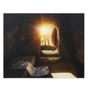 Empty Tomb Resurrection Puzzle (120, 252, 500-Piece), Christian Gift, Catholic Gift, Aesthetic, Traditional, Easter Sunday