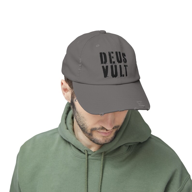 Deus Vult Catholic Distressed Cap, Latin, Crusader Cross Hat, Knight ...