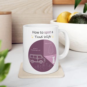 Spot a Trad Wife - Catholic Morning Coffee Mug -  Inspirational Faith-Based Coffee Cup, Christian Mother Gift, Catholic Gift, Tea Mug,
