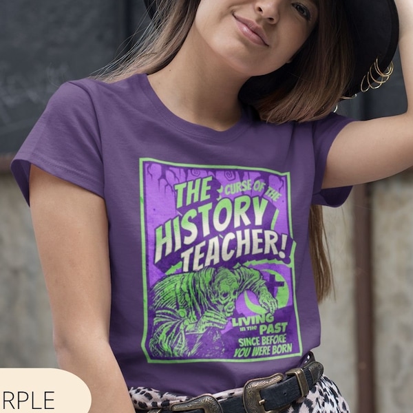 Funny History Teacher Shirt | Retro History Teacher Halloween Shirt | History Teacher Tee | Team Teach Tshirt | Vintage Halloween Graphic