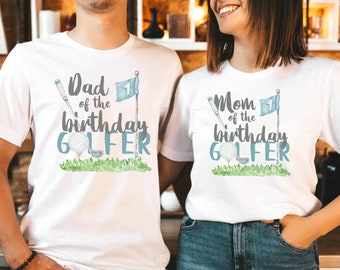 Golf Hole in One Birthday Shirt | Matching first birthday family shirts | Golf Mom Dad Sister Brother | 1st birthday tees | SOLD SEPARATELY