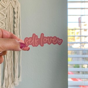 Mental Health Sticker - Self love sticker - Gift for her - Daily affirmation - Waterproof water bottle sticker