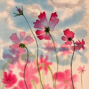 flowers in the wind