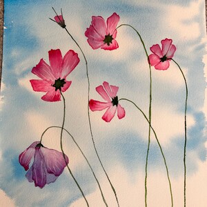 Flowers in the wind