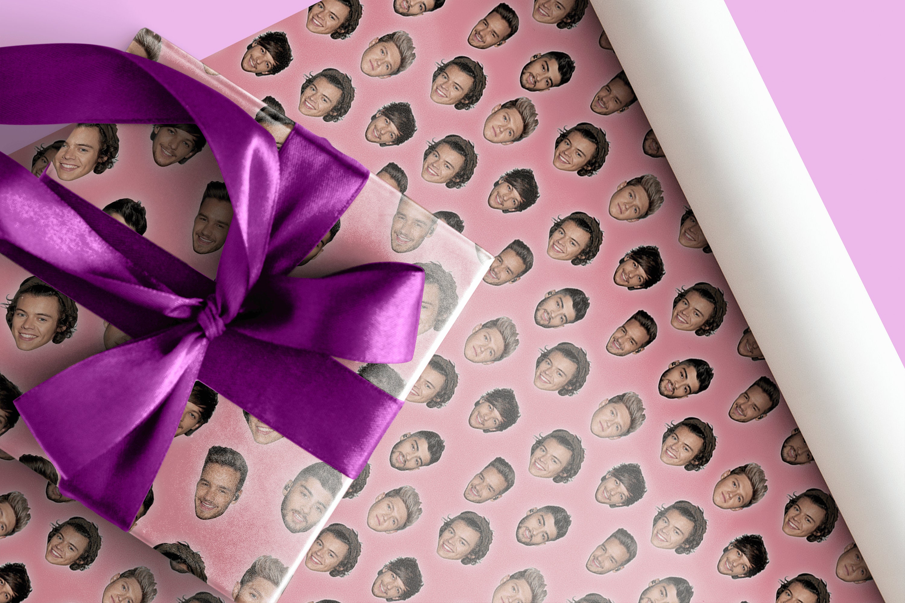 one-direction-christmas-wrapping-paper
