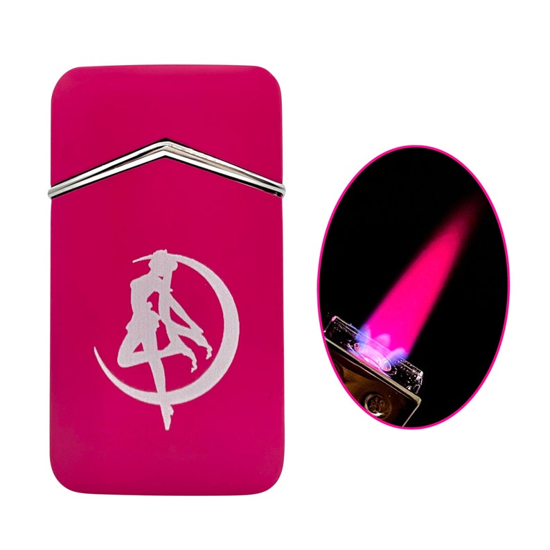 Sailor Moon Pink Flame Refillable Butane Torch Lighter ~ Cool Smoking Supplies 