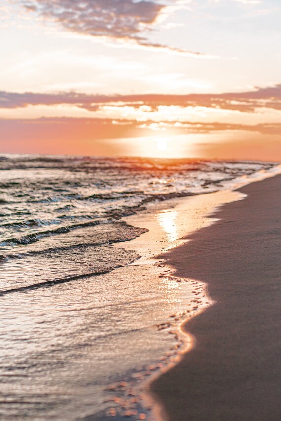 Sunset Florida Beach Printable Beach Image Sunset - Etsy