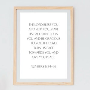 Numbers 6 24-26 Wall Art