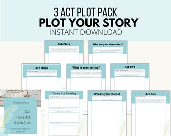 Story Plotting Template Etsy Story Plotting Template Etsy
