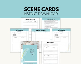 Scènekaart | Plotkaart | Sjabloon voor scènekaarten | Schrijven sjabloon