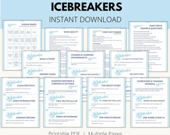 Eisbrecher Spiele, Eisbrecher druckbar, Teambildungsspiele, lustige Teamspiele, Partyspiele, Eisbrecheraktivitäten, Arbeitsveranstaltungsspiele