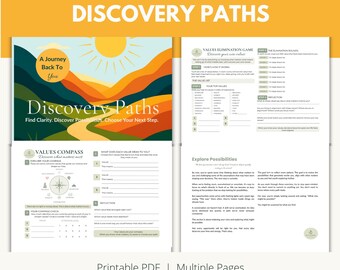 Discovery Paths | Self Discovery Workbook for Clarity, Life Direction & Personal Growth