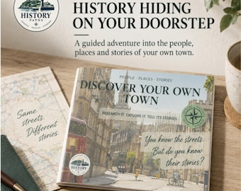 Discover Your Own Town History Workbook | Local History Activity | Homeschool & Family Printable