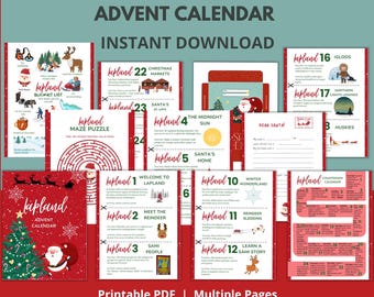 Lappland Adventskalender, Weihnachtsadventskalender, Weihnachts-Countdown, Lappland Countdown