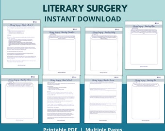 Buchklub Spiele, Druckbare Buchklub Spiele, seziert ein Buch, Buchklubaktivitäten, Buchklub