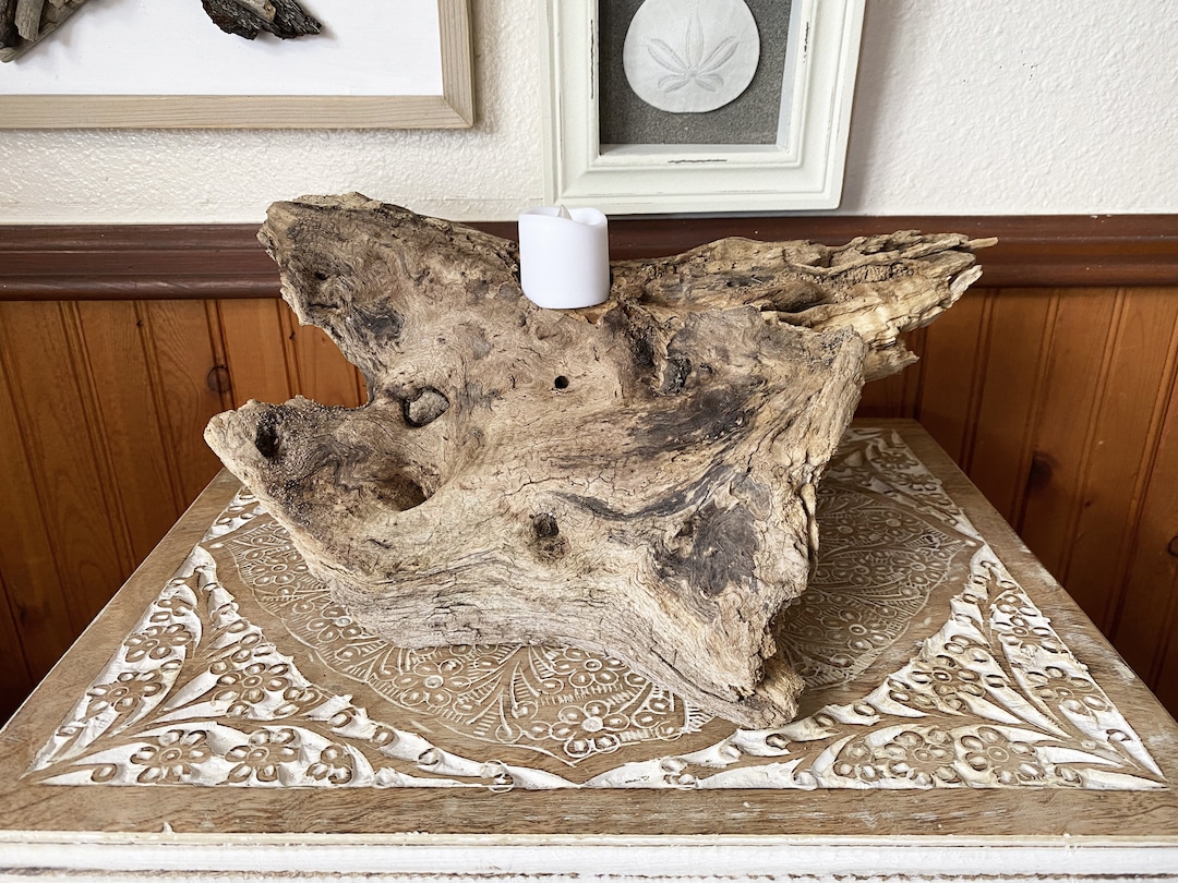 Driftwood Table Top Ashaped Driftwood Candle Holder Etsy