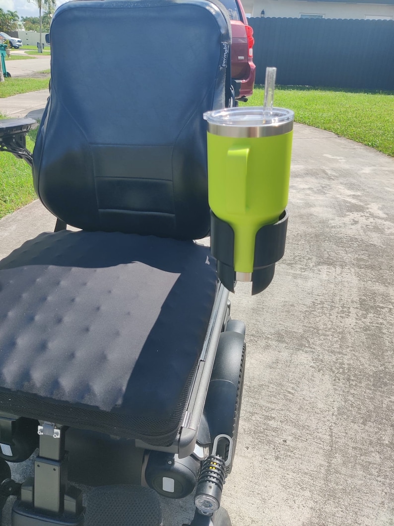 Cup Holder Designed for Permobil Power Wheelchairs image 4
