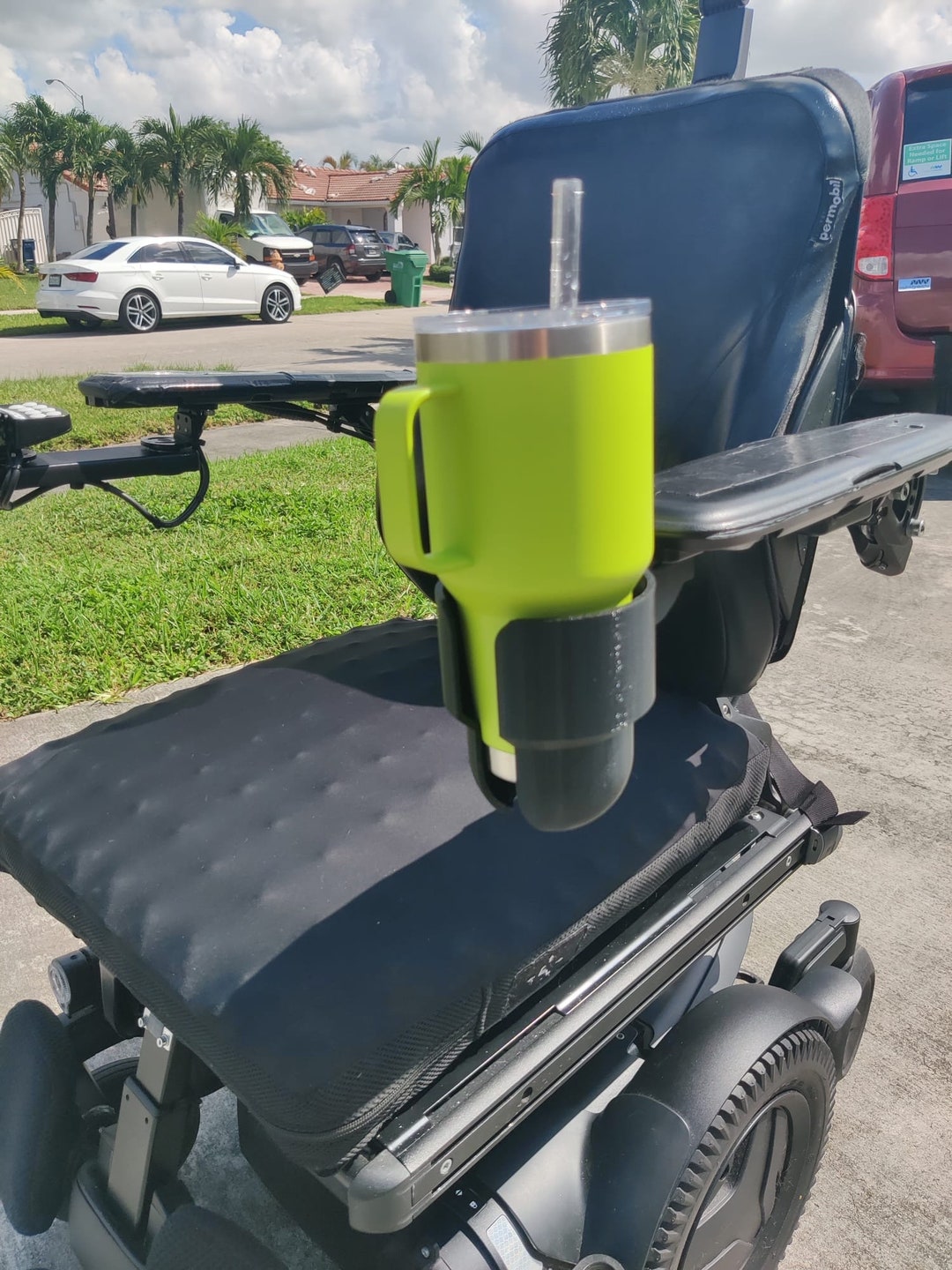 Cup Holder Designed for Permobil Power Wheelchair Etsy