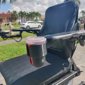 Cup Holder Designed for Permobil Power Wheelchairs image 2