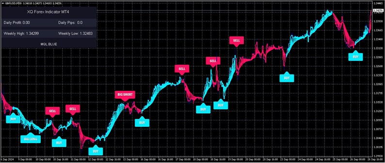 XQ Indicator | Non-repaint Forex Trading System for MT4 - Etsy