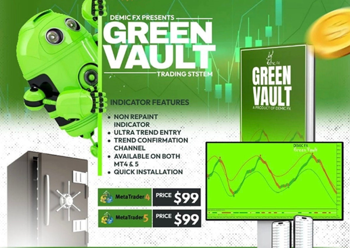Green Vault Indicator for MT4 | Non-Repaint Forex Buy/Sell Signals for Precision Trading