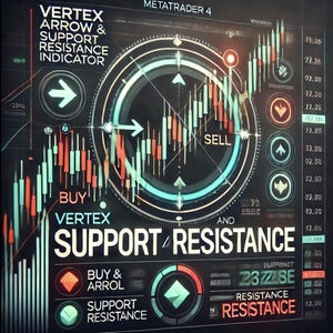 Vertex Arrow and Support Resistance Indicator MT4 | Multi-Strategy Trading Tool