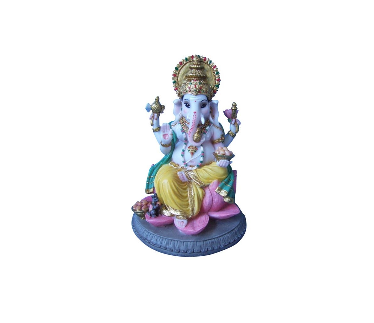 Ganesh in Bloom（ガネーシャ・イン・ブルーム） Ganesha on Flower 6 Inchs - Etsy