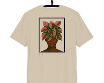 ピンクプリンセスフィロデンドロンシャツ - オーガニックコットン植物愛好家Tシャツ