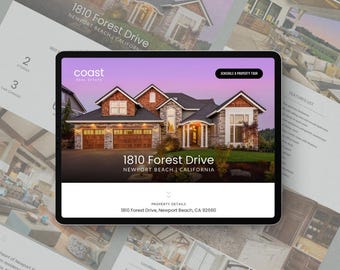 Modern Real Estate Single Property Website Template (Canva)
