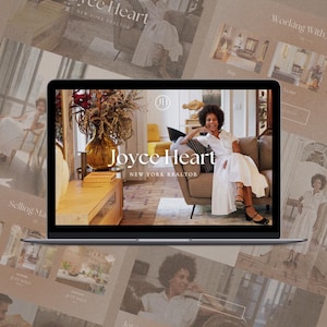 Real Estate Agent Website Template: Personal Branding Canva Design