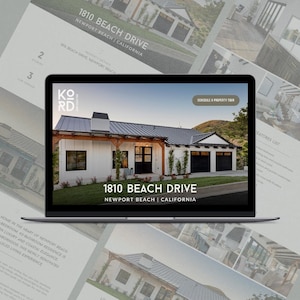 Modern Real Estate Single Property Website Template (Canva)