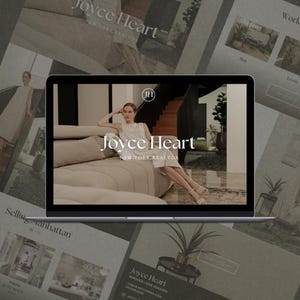 Modèle Canva de site Web d'agent immobilier : site Web de marque personnelle