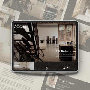 Real Estate Listing Website Canva Template