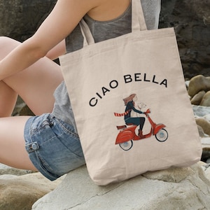 Italian Vespa Tote Bag: Ciao Bella Travel Bag