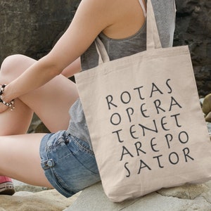 Sator Square Tote Bag: Ancient Palindrome Puzzle, Christian Amulet